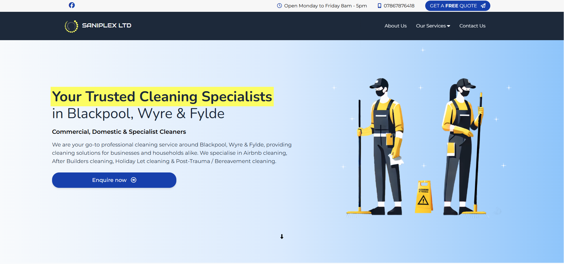 Saniplex Website Build