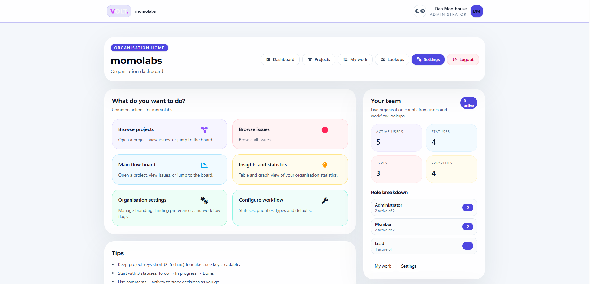 VOLT Project Management project image
